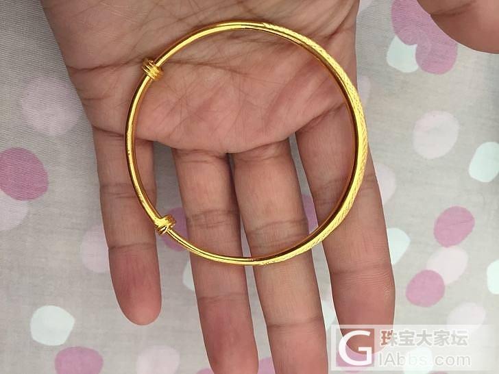 潮宏基招财进宝黄金抽拉手镯(全新)